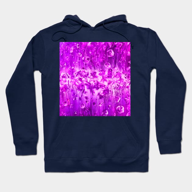 Shades of Purple Abstract Hoodie by Klssaginaw